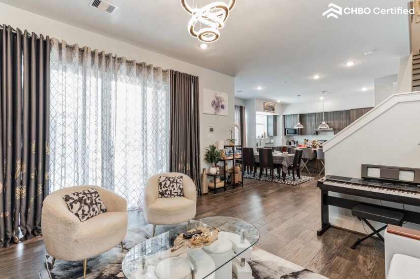 Common Area with kitchen/dining view