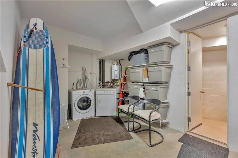 Laundry Area in Garage