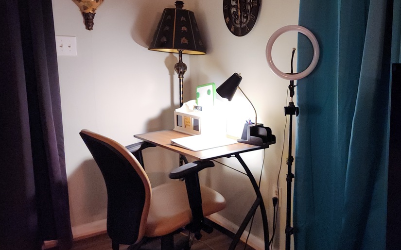 Office in Living room