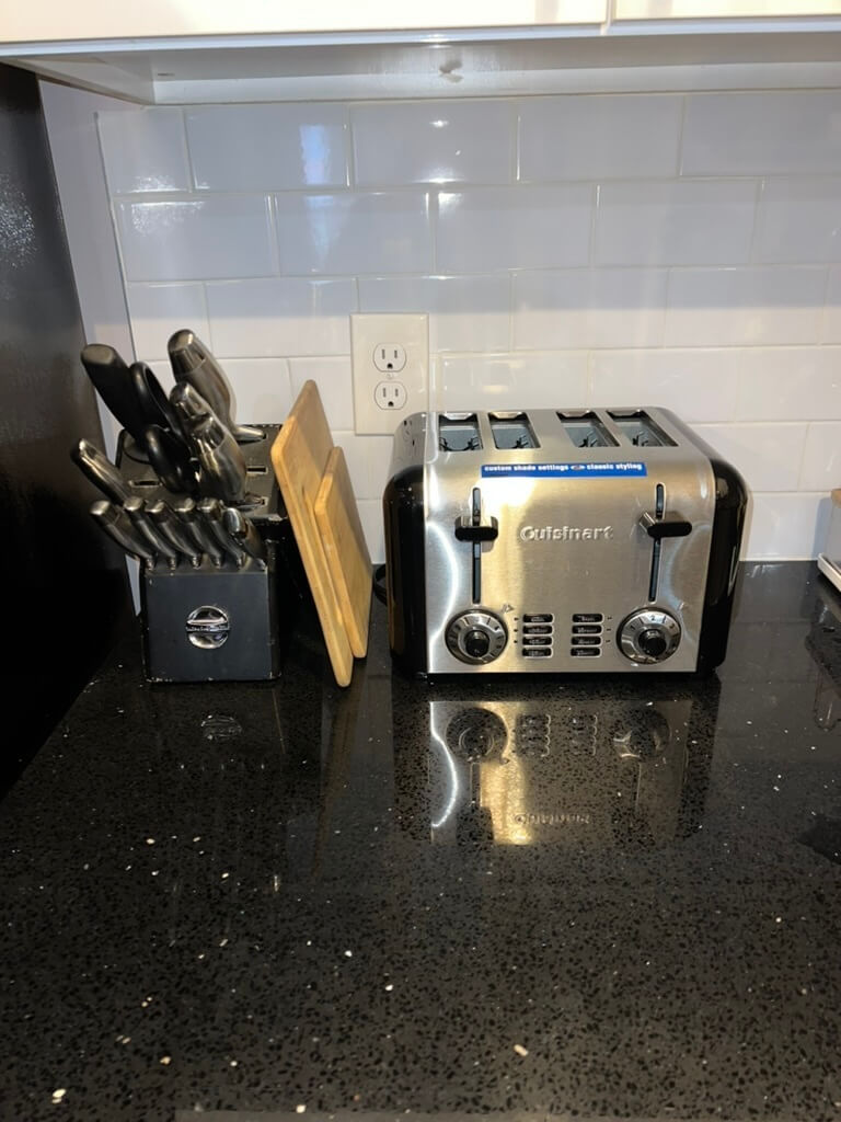 Toaster and cutting boards