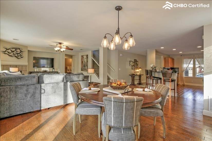 Separate dining area