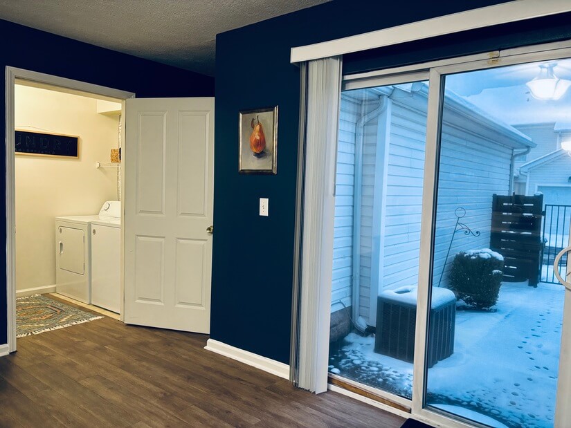 Kitchen, laundry and patio