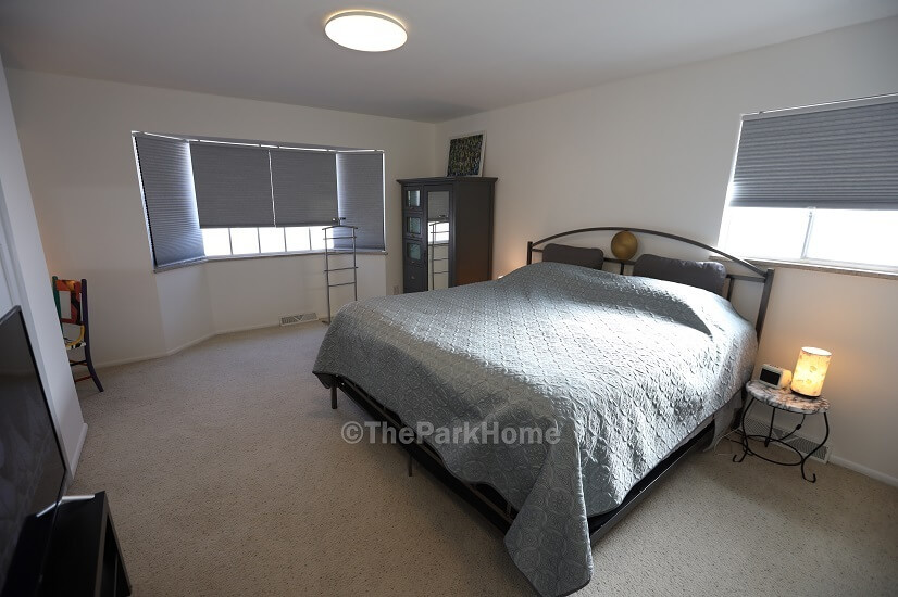 Reverse view from the hallway of the primary bedroom.