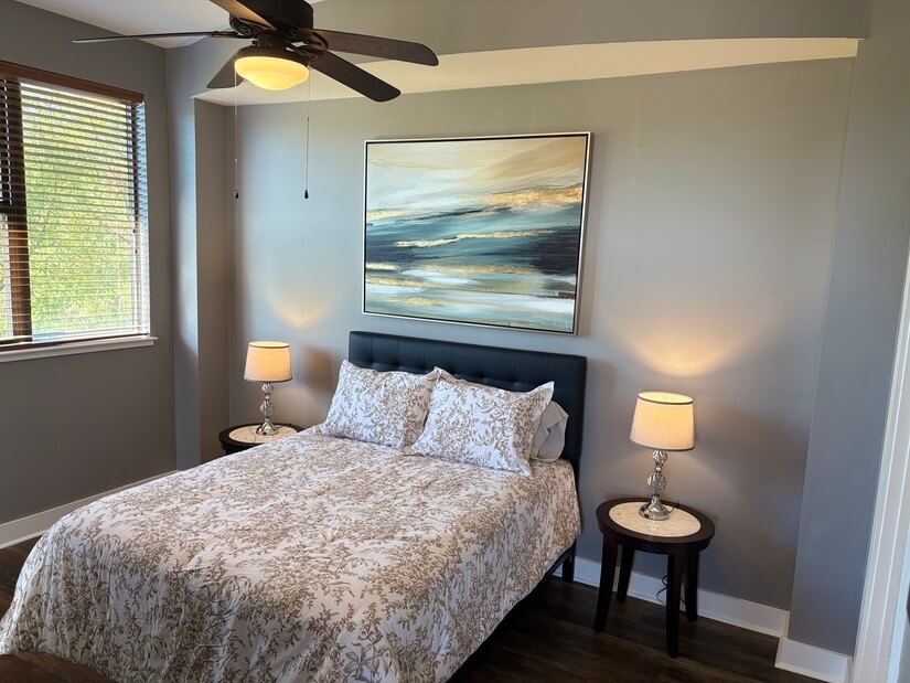 Queen bed in Master Bedroom