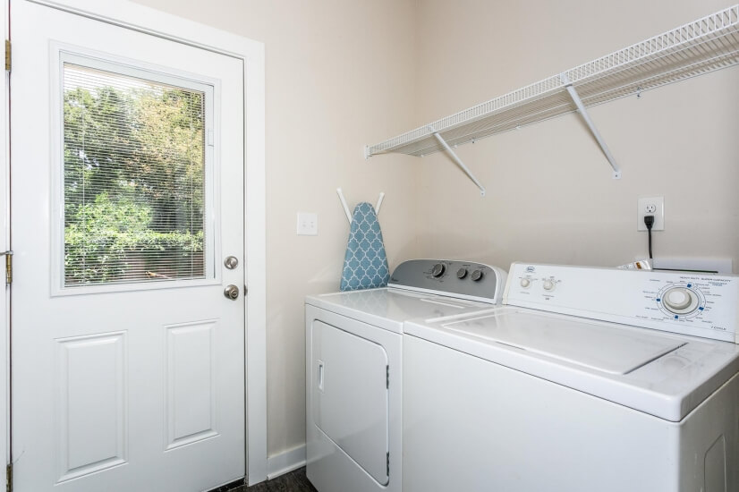 laundry room on site