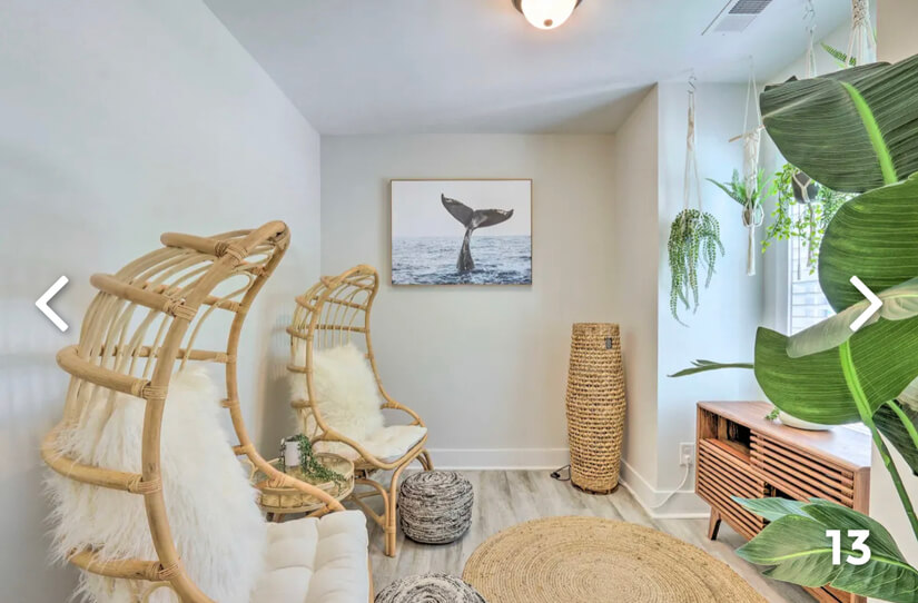 Master suite sitting/reading room