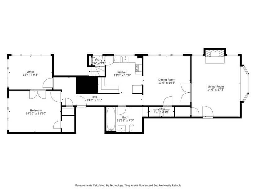 Full layout of the appartment.