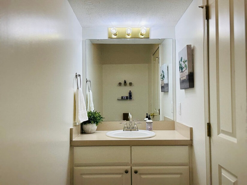 Guest half bath on first floor