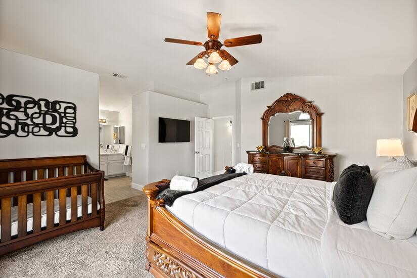 Master Bedroom & Crib