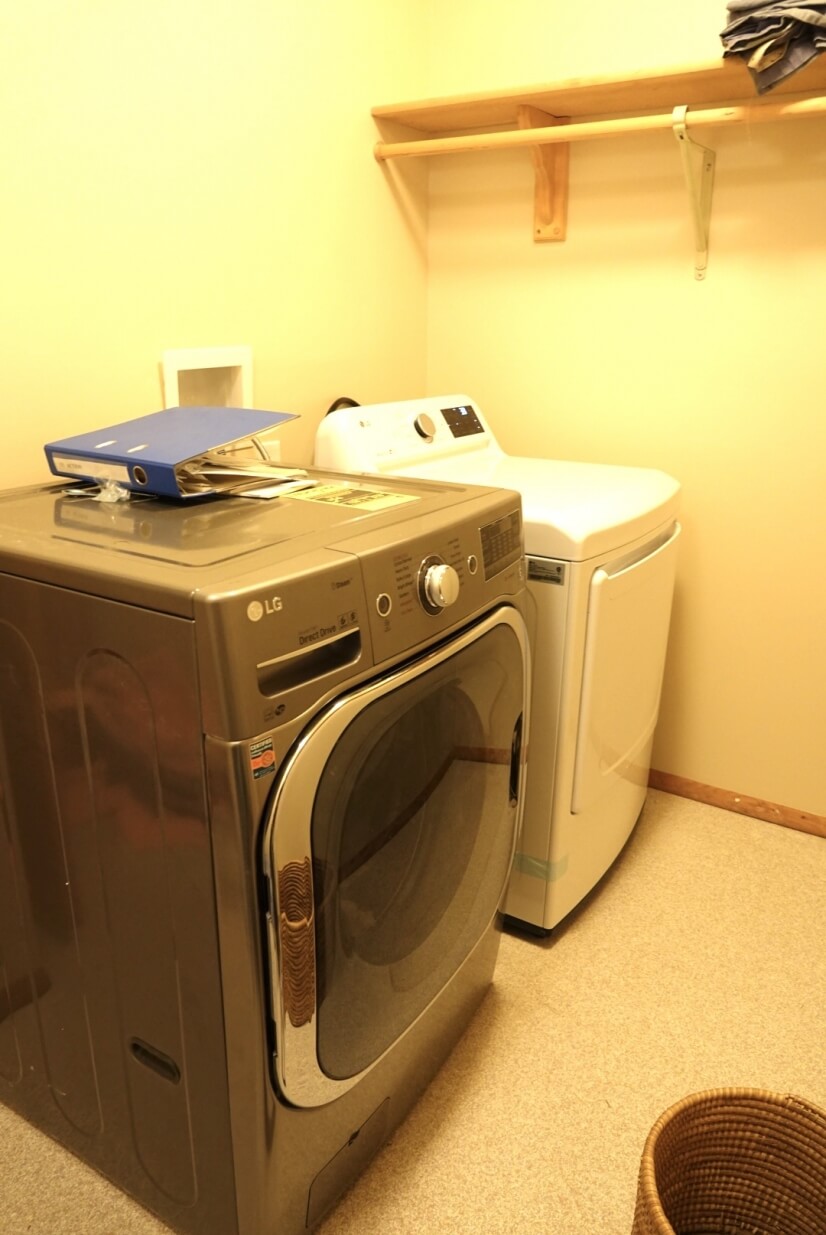 Laundry room with new equipment