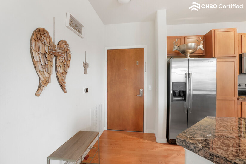 Entry to your stylish condo.