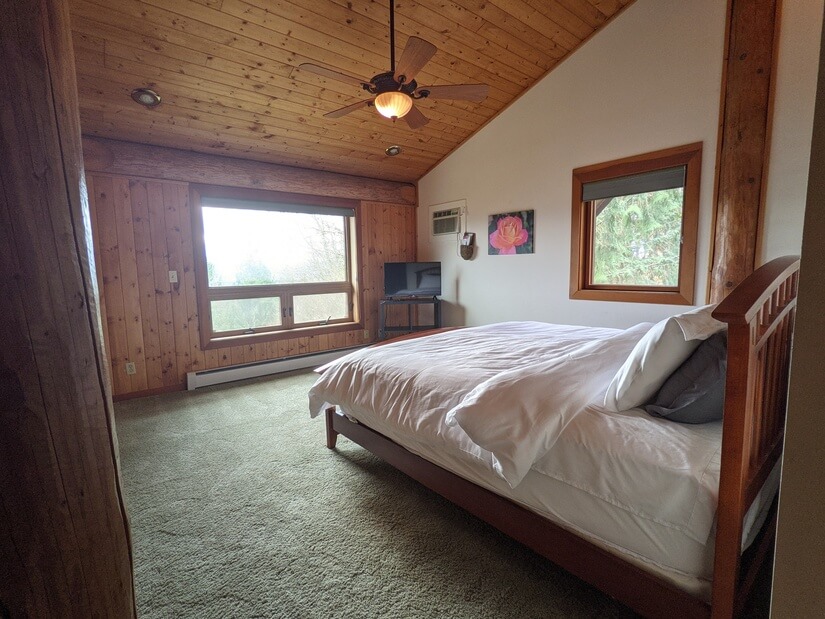 Master Bedroom with direct view to Rainier