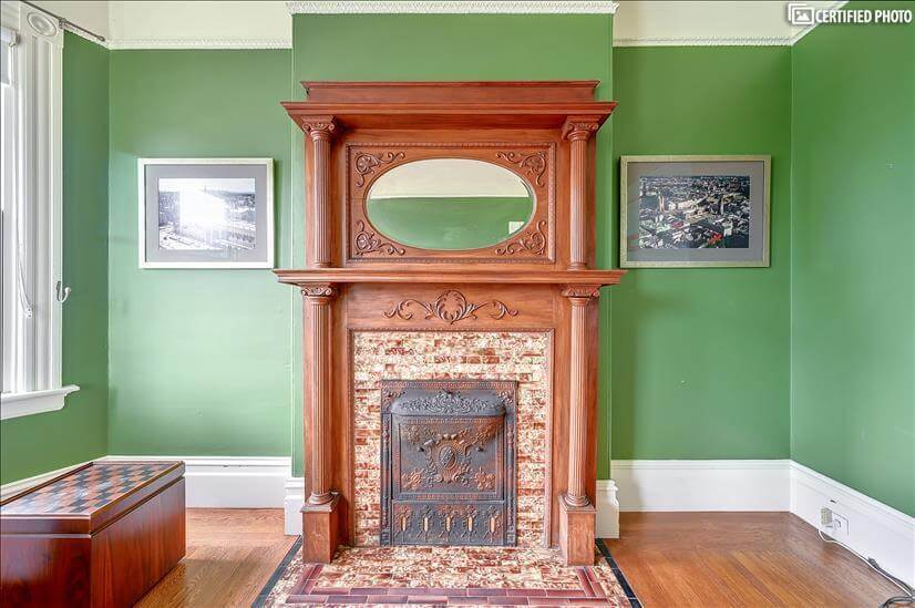 Decorative fireplace from the 1900's
