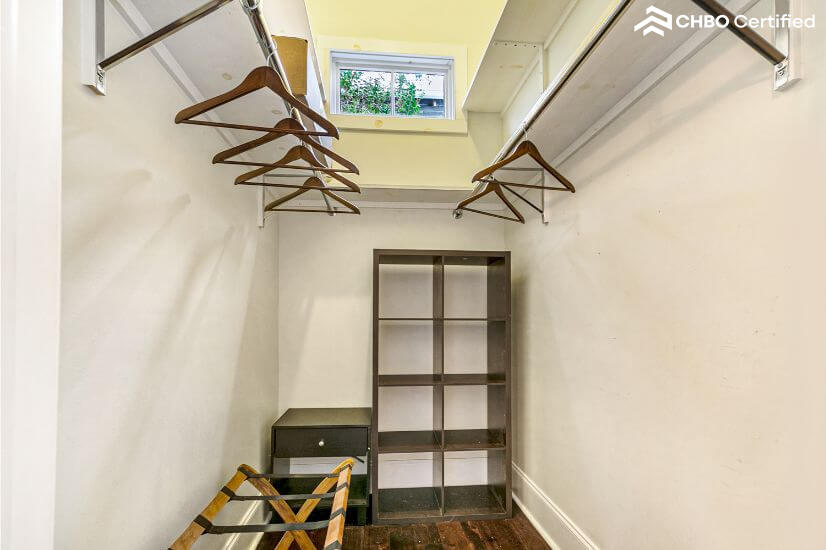 Large closet in master suite