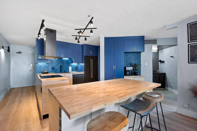 Cooking is a breeze with the oversized island