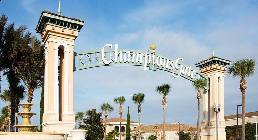 Entrance to Champions Gate community