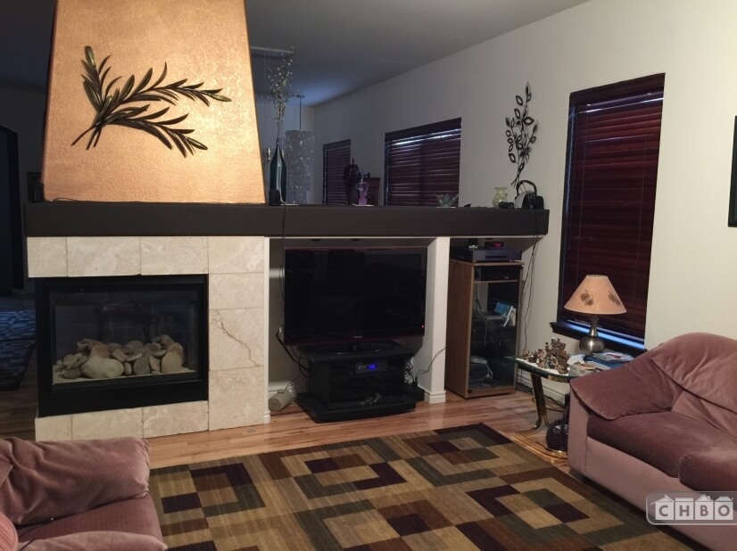 Living Room-Gas Fireplace