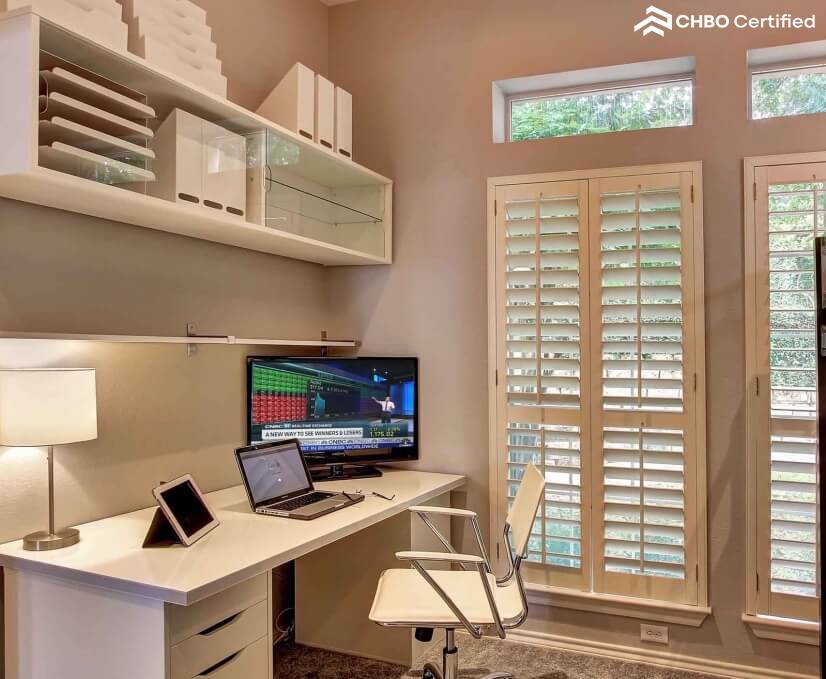 Office in downstairs bedroom