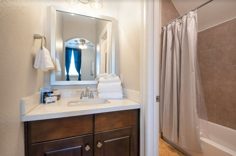 Bedroom 1 sink and vanity