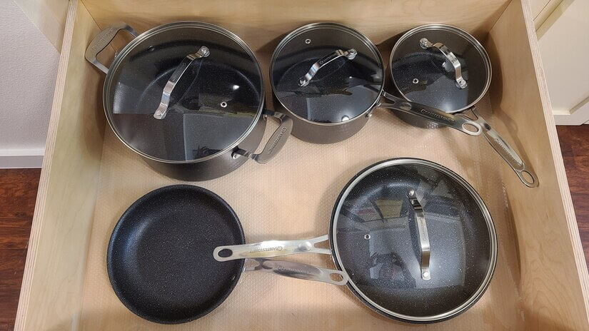 Pots and pans includes