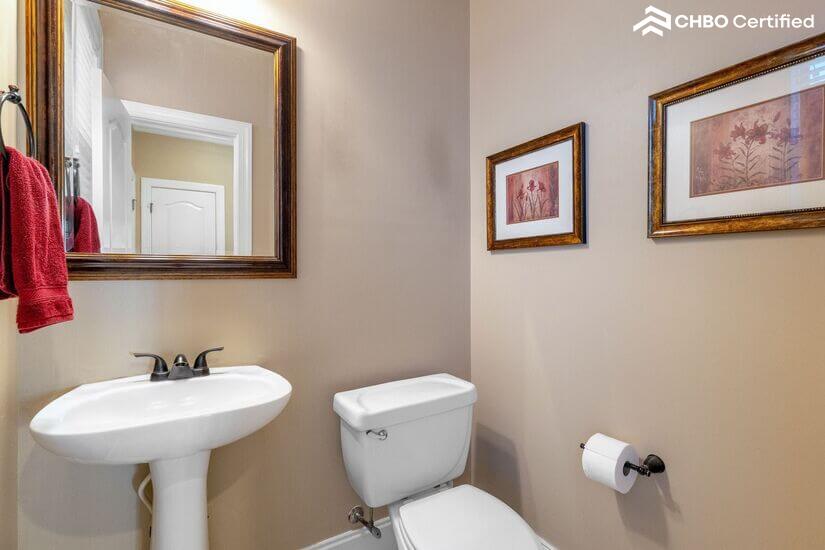 main level half bath