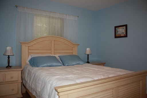 Front bedroom with queen bed.