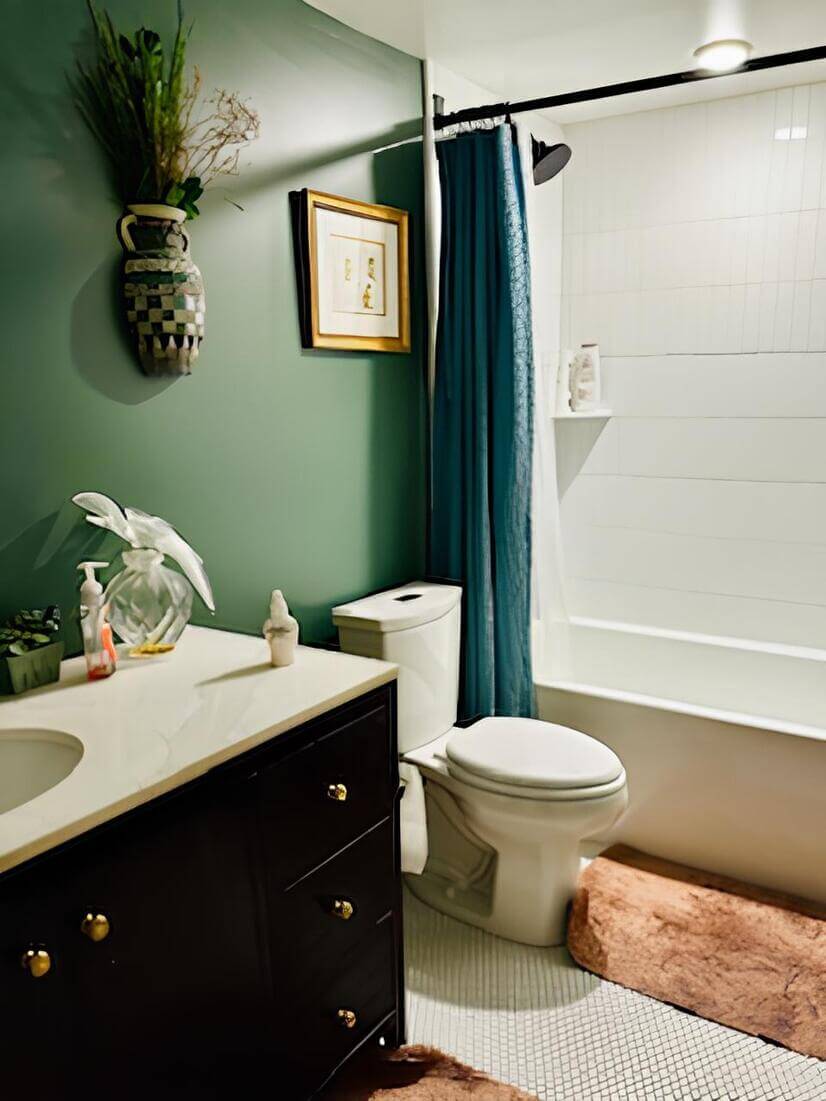 Full bath adjacent to the 2nd bedroom