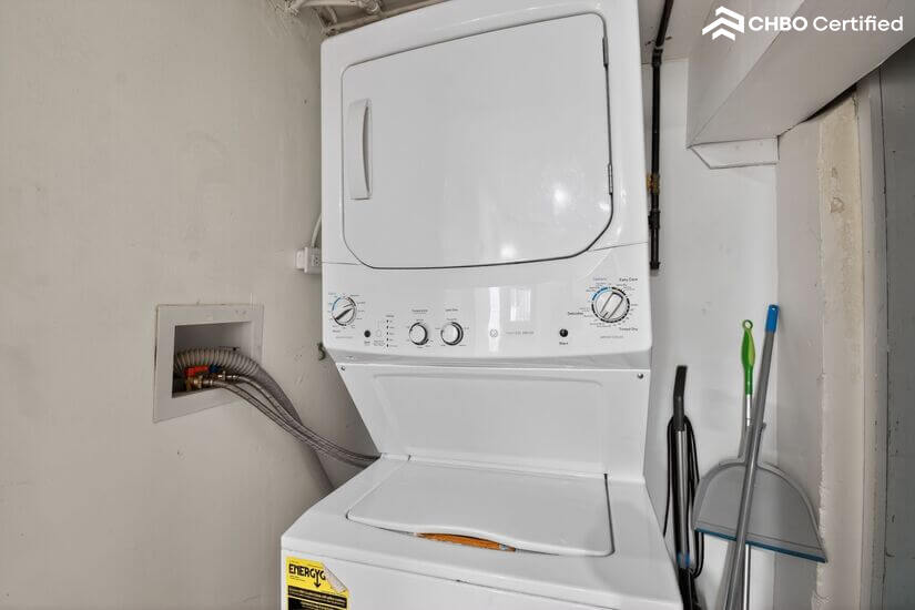 Stackable washer and dryer