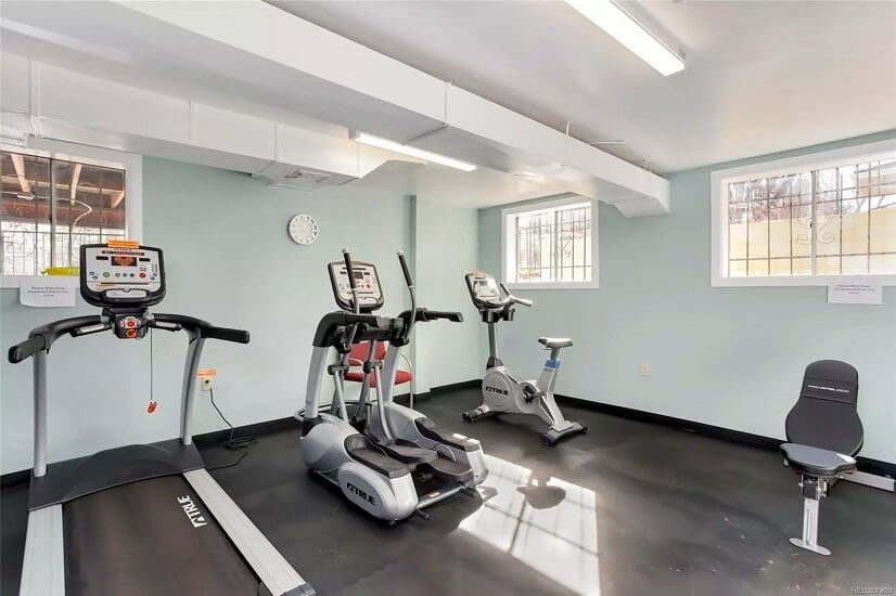 Exercise room just a few steps from your door.