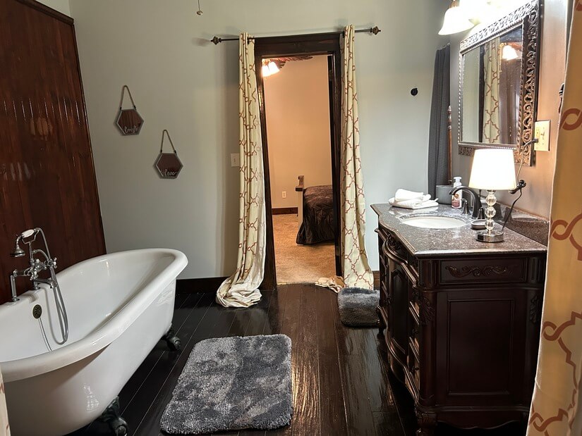 Bath room with shower