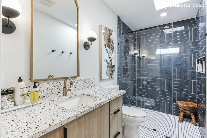 Bathroom Vanity and Shower