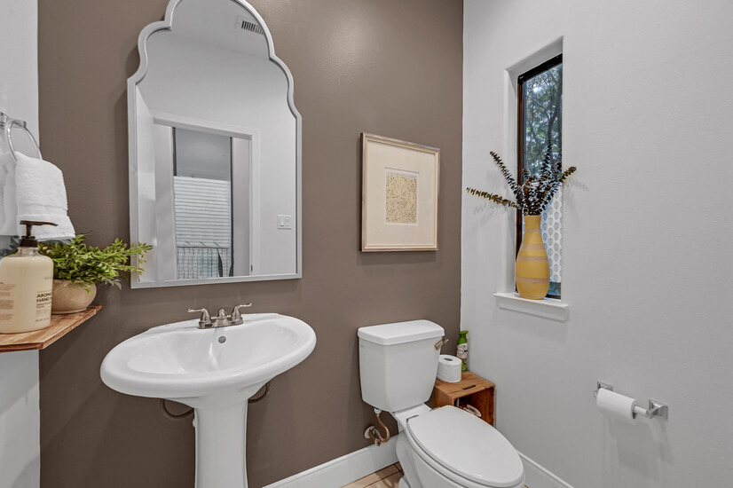 Half bath on main floor