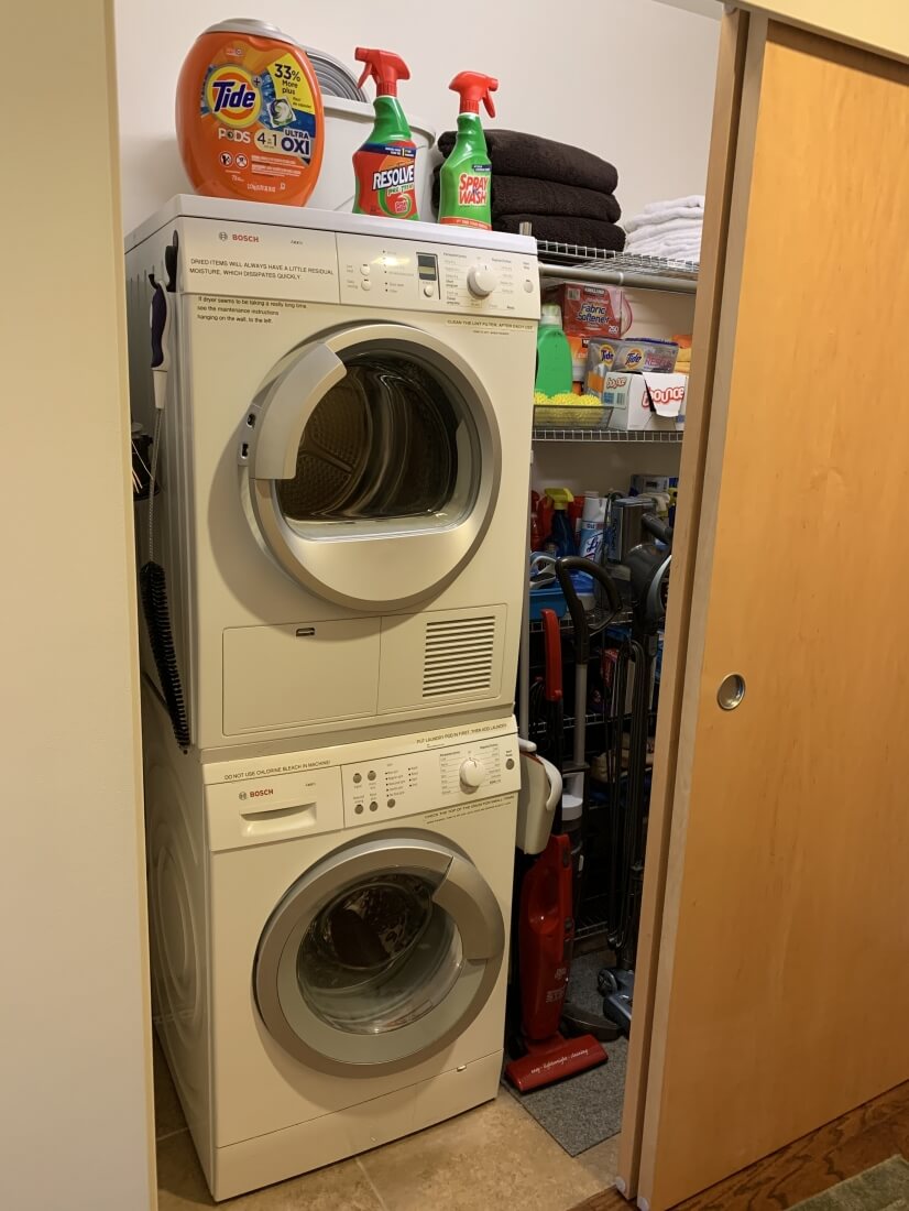 Washer, Dryer and Utility Closet