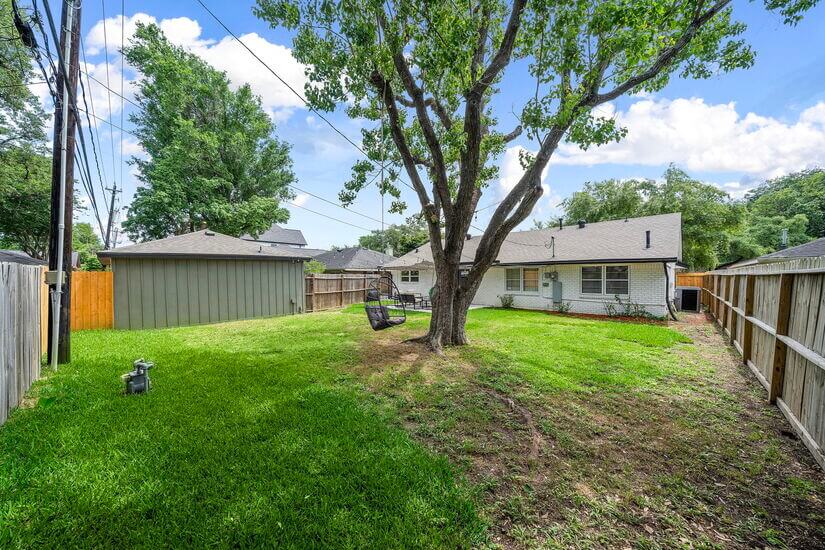 Fenced Backyard