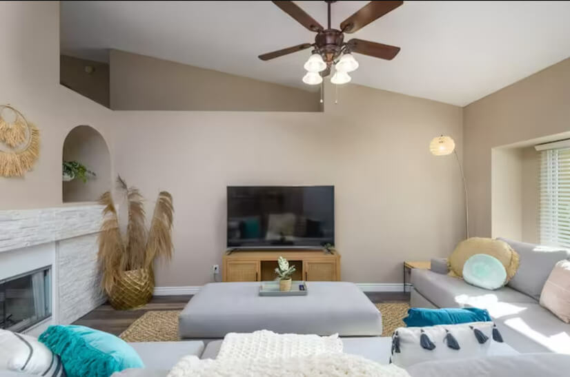 Living Room with Smart TV