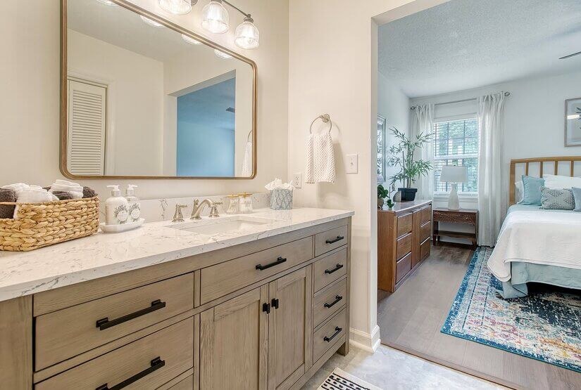 completely renovated Master Bath