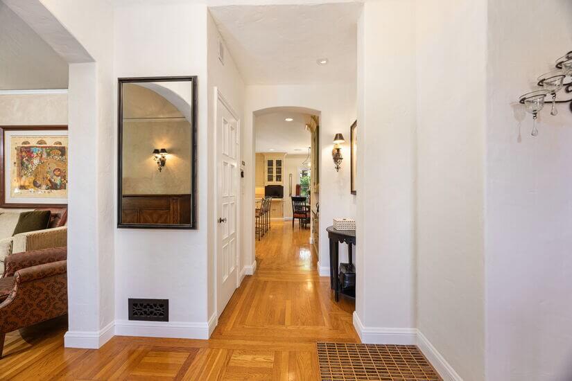 Entry Hall to Kitchen