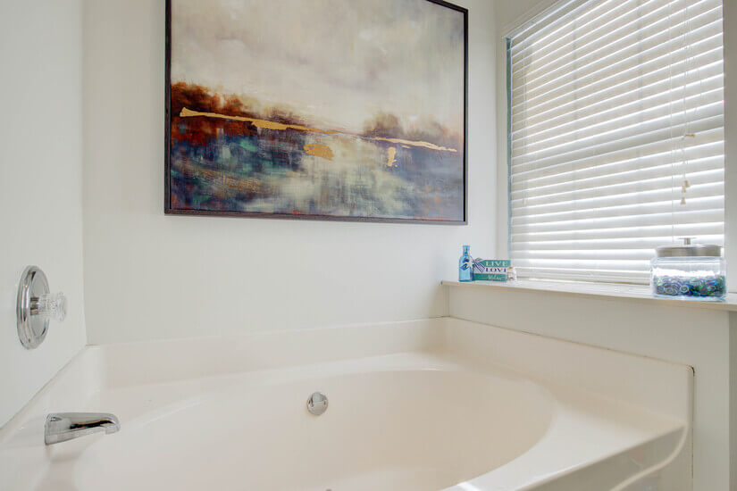 Melt away stress in the large soaking tub