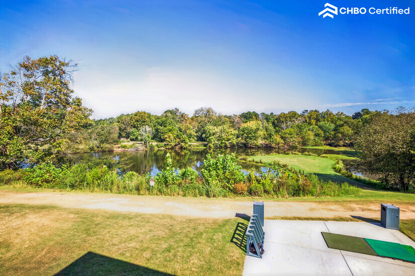 Golf Course Water Hole View