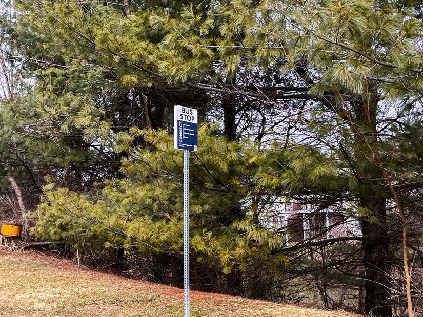 Bus Stop to Charlottesville UVA