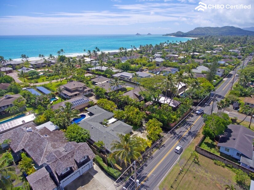 Minuets from the beach