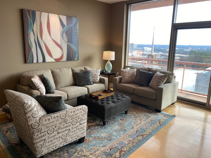 Floor to ceiling windows