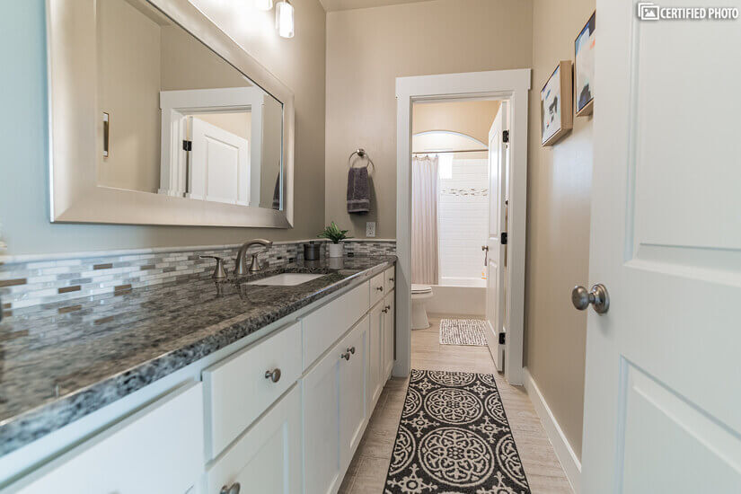 Second bathroom offers extra privacy