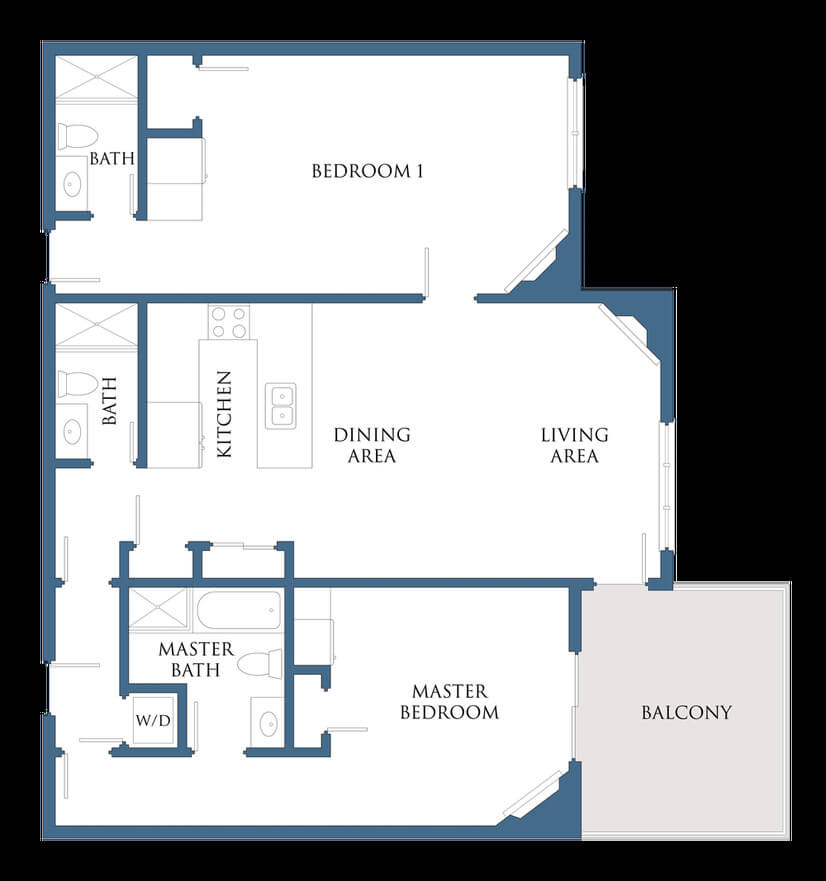 Great floorplan with the bdrms on each side of the living rm
