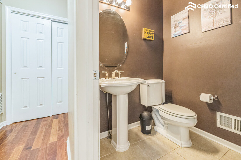 First floor Half bathroom