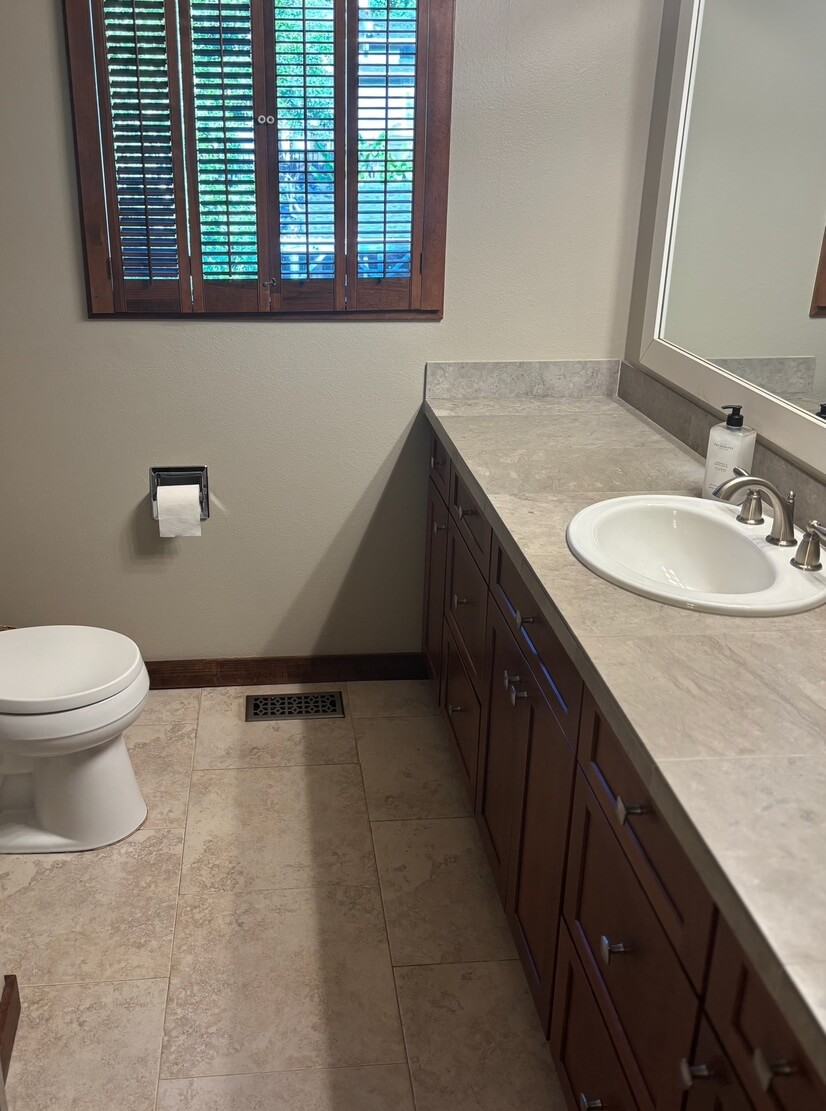 Primary ensuite bathroom with shower