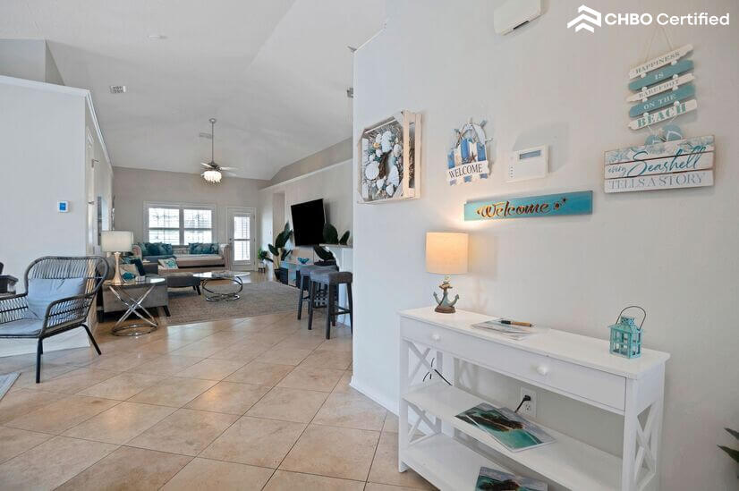 Spacious open floor beach home