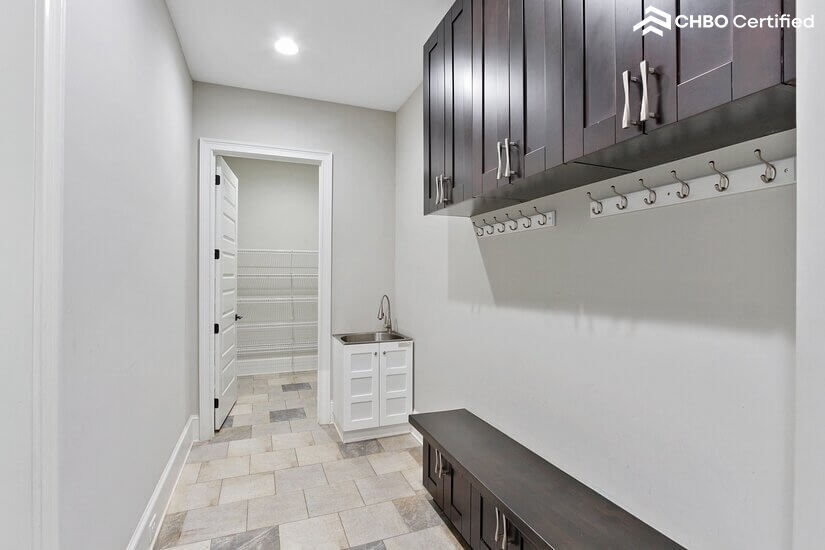 mudroom and pantry