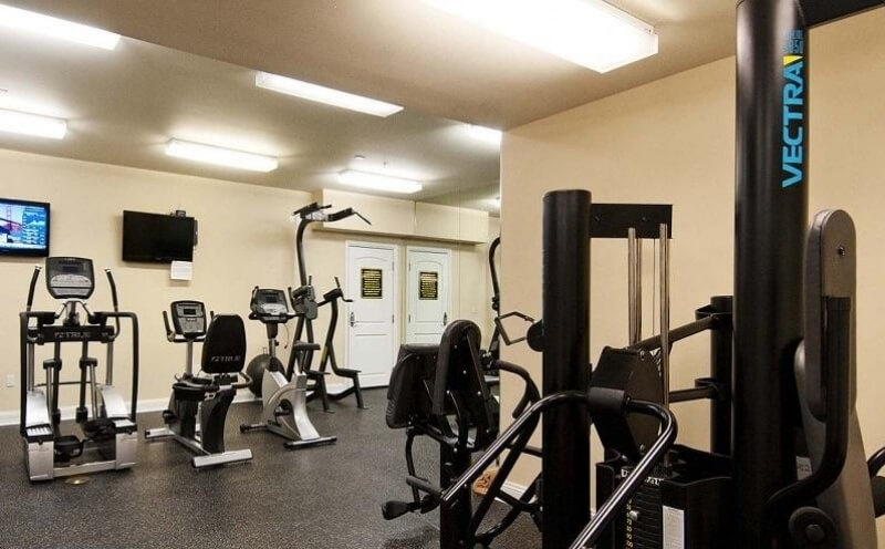 State-of-the-art exercise room