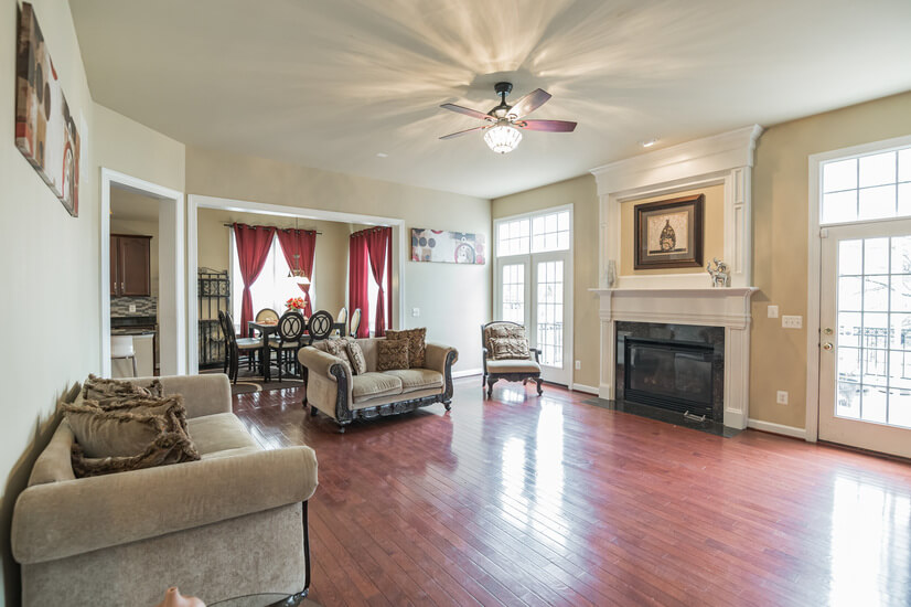 View of Family Room as you enter house